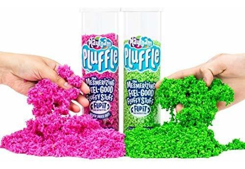 Playfoam Pluffle Pink Green Paquete De 2 Juegos Sensori...