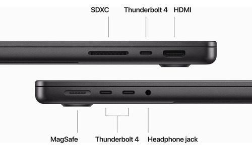 Apple MacBook Pro 14" M3 MAX 36GB de RAM 1TB SSD MRX33LL/A Negra