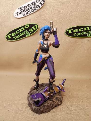 Jinx Arcane / League Of Legends - Figura De Impresion 3d