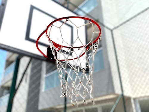 Par Rede De Basquete Tipo Chuá Seda Fio 8mm Proteção U.v.