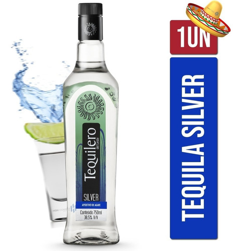 Tequila Tequilero Del Leste Silver Garrafa 750 Ml