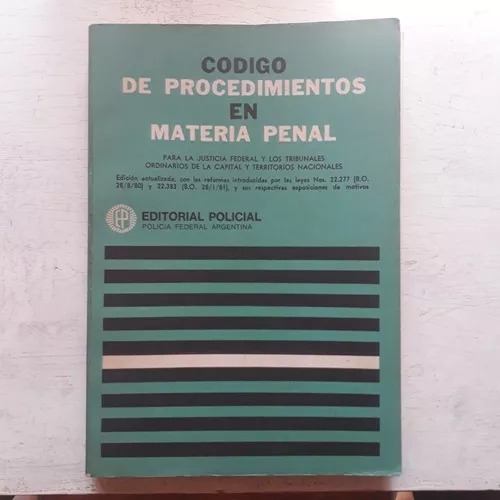 Codigo De Procedimientos En Materia Penal