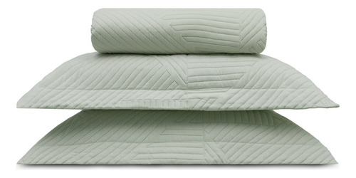 Kit Colcha Linenn Appel Cinza King - 2,80m X 2,60m