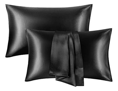 Silk Pillowcase Para El Cabello Y La Piel, Silky Soft M56bt