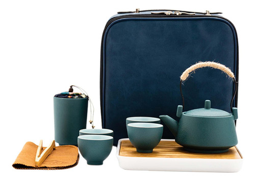 Juego De Té De Viaje De 4 Tazas, Tetera Portátil Para