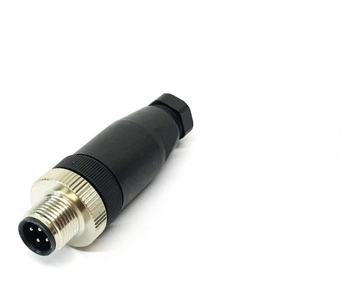100x Conector M12 4 Pinos Macho Reto Para Montar Sensor
