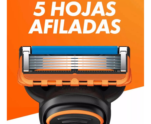 Rastrillo Gillette Fusion 5 Con Dos Cartuchos De 5 Hojas