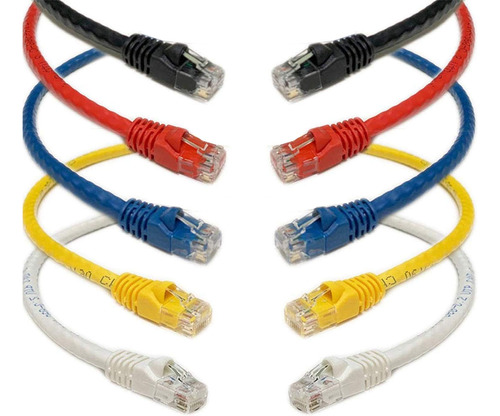 Imbaprice Colores Mixtos - 0.5 Pies (6 Pulgadas) Rj45 Cat...