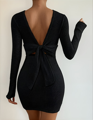 Vestido Moño Moda Total Lazo Tifanny Mujer