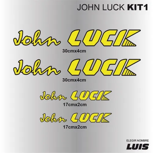 John Luck Kit1 Sticker Calcomania Para Cuadro De Bicicleta