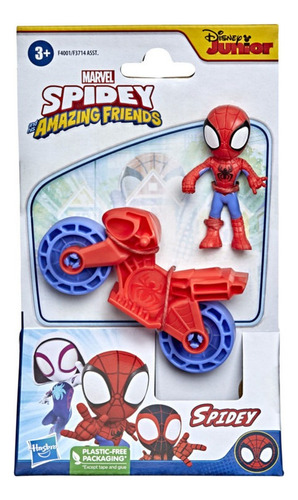 Figuras De Acción Hasbro Spidey Y Vehículo Marvel