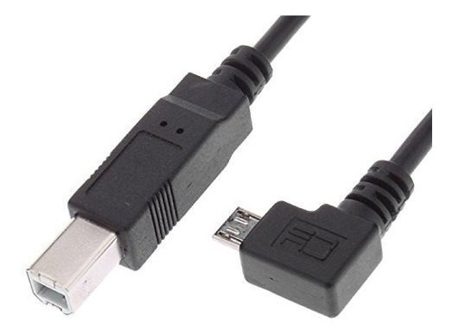 Cable Para Escaner Impresora 11.8 In Angulo Recto Micro Usb