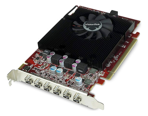 Visiontek Radeon Gb Gddr5 6 4k Monitor Graphics Tarjeta, 6 M