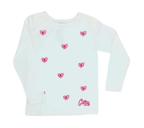 Imagen 4 de 6 de Witty Girls Remera Solo Corazones Only Hearts Nena Ropa