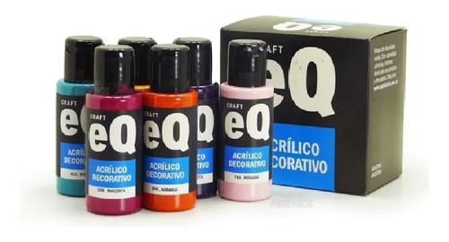 Set Acrílicos Eqarte X 25 Un. 50ml  Pintura Acrílica Envíos