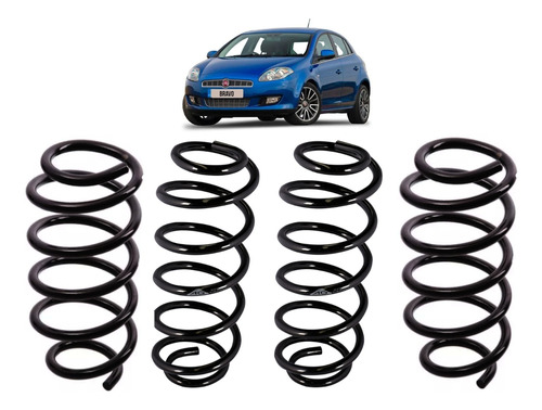 Kit 4 Espirales Ag Fiat Bravo Dynamic 1.4/ 1.6 2012/2016