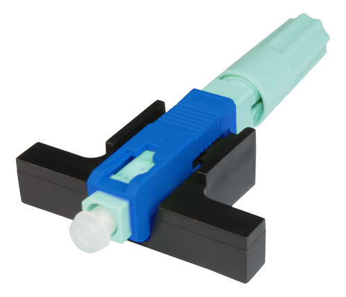 50m Cabo Óptico 1 Via Completo Sc Upc Com Conversores Rj45