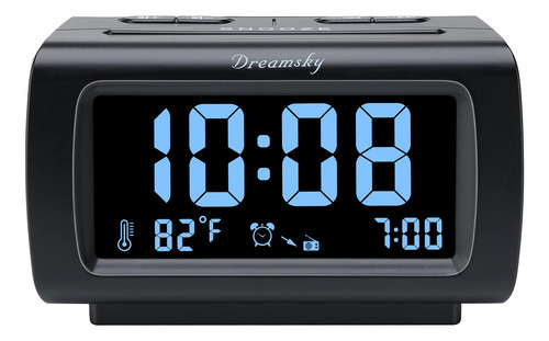 Alarm Clock Radio Dreamsky With Battery Backup & Usb Port