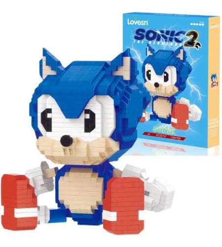 Sonic Set Mini Bloques Armables Rompecabezas 3d De 1286 Pz