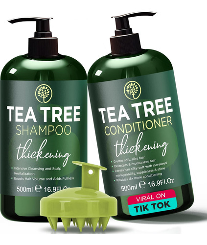 Conjunto De Shampoo E Condicionador Tea Tree | Fall And