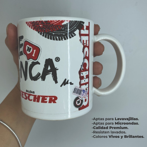 Imagen 3 de 6 de Taza De Ceramica Bujias Hescher Modelo Auto
