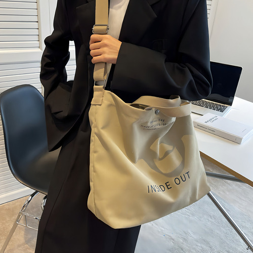 Bolsa Transversal De Lona Com Alça Superior Bolsas Transvers Cor Cáqui