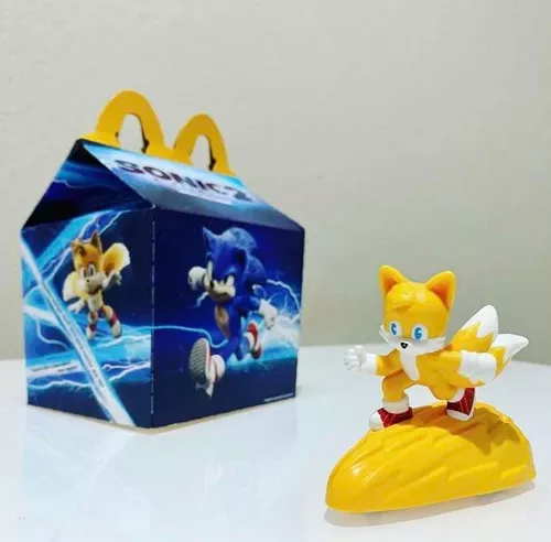 Boneco Brinquedo de Pelúcia Tails Filme Sonic Presente de Menino