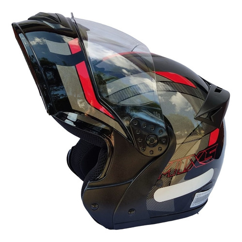 Capacete Moto Mixs Gladiator Delta Articulado Escamoteável