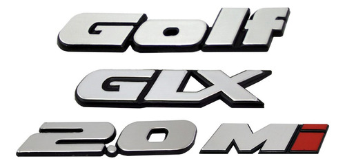 Kit Emblemas Golf Glx 2.0 Mi 1994 1995 1996 1997 1998