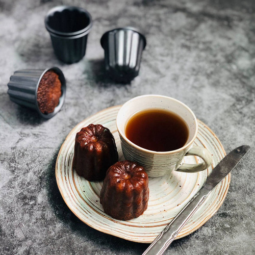 Molde Cristaly-canele, Copo De Muffin Cannele, 12 Peças Anti