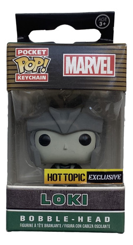 Funko Pop Keychain Marvel Loki (hot Topic Exclusive)