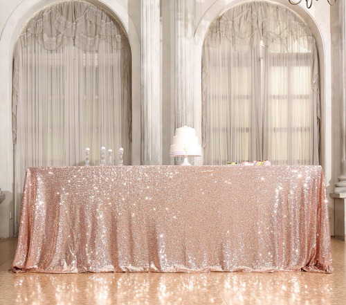 Mantel Rectangular De Lentejuelas, 50''x80''