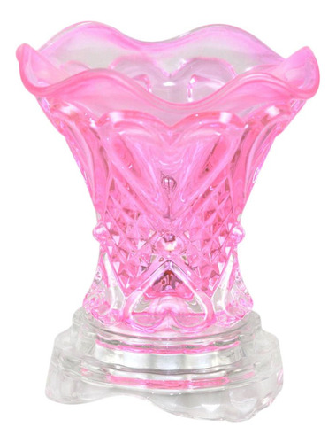 Calentador De Aceite De Fragancia De Cristal Rosa Eléctrico