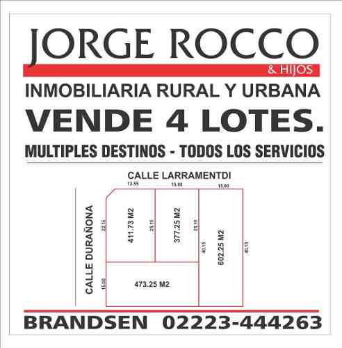 4 Lotes En Esquina, Inmejorable Ubicación, Multiples Destinos!!!