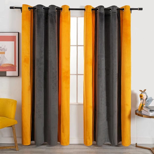 Cortinas Victree  Opacas De Terciopelo Con Bloques De Fr2dc