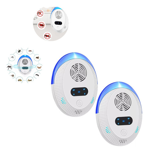 2× Repelente Eléctrico Ultrasonico Ratones Cucaracha Insecto