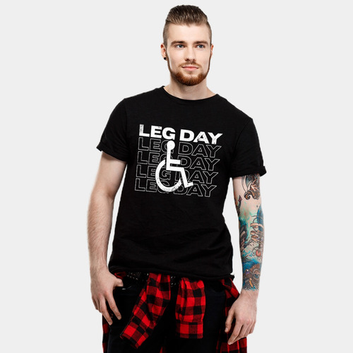 Playeras Gym Leg Day - Manga Corta 100% Algodón