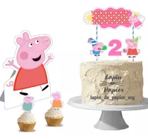 Comprar Adorno Torta Cake Topper Cumpleaños Deco Mesa Peppa Pig