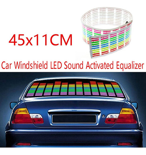 Mkk Equalizador Led Ativado Por Som Para Pára-brisa De Carro