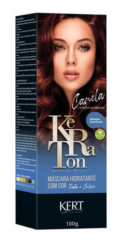 Kit 2 Coloração Keraton Banho De Brilho Canela