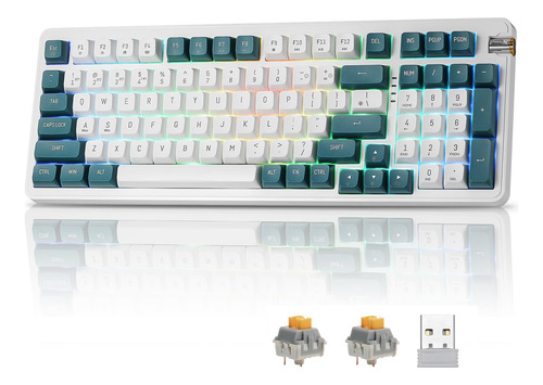 Teclado Mecánico Darkflash Df98 Tri-modo Rgb Antighosting