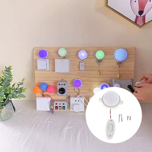 Luz Led Montessori Busy Board Material Para Niños Pequeños