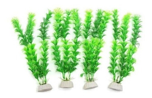 Plantas Artificiales Decorativas Para Acuarios 10 Cms El Par