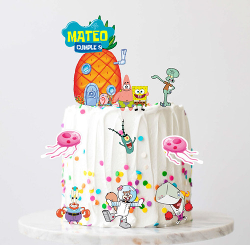 Kit Imprimible Personalizado Cumpleaños Bob Esponja
