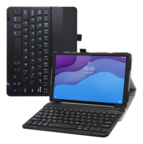 Funda + Teclado Para Lenovo Tab M10 Hd 10.1 (2nd Gen) Negro