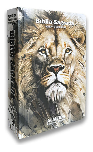 Biblia Sagrada Leão Medieval - Capa Dura - Com Harpa