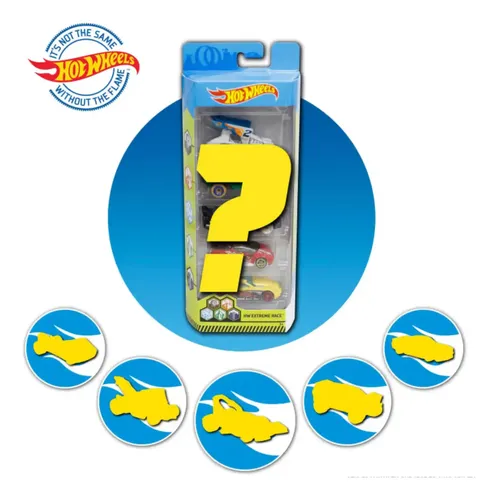 Kit Carrinhos Min. Diecast Pacote Surpresa 5un Hot Wheels Multicolor
