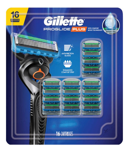 Gillette Fusion Proglide  Set 16 Cuchillas Afeitar Rasurado