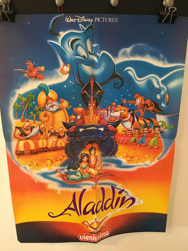 Afiche Original De Cine - Aladin