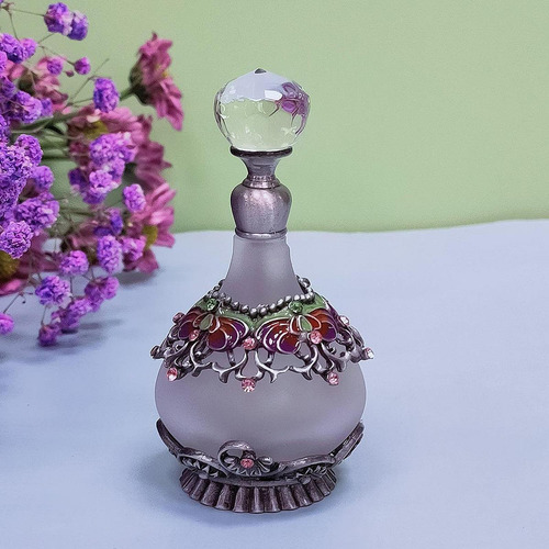 Frasco De Perfume, Recipiente Dispensador De Violeta